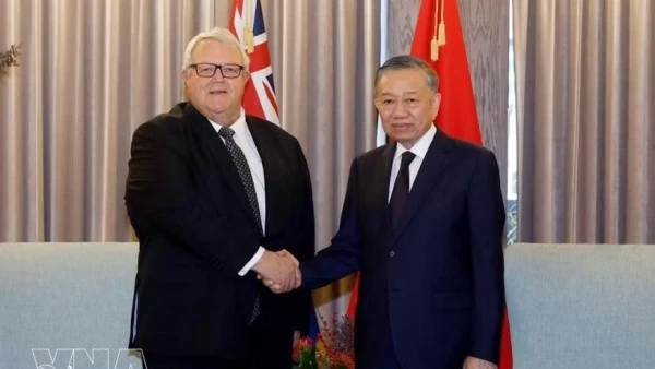 Party General Secretary, President To Lam meets with New Zealand House Speaker Gerry Brownlee in Auckland