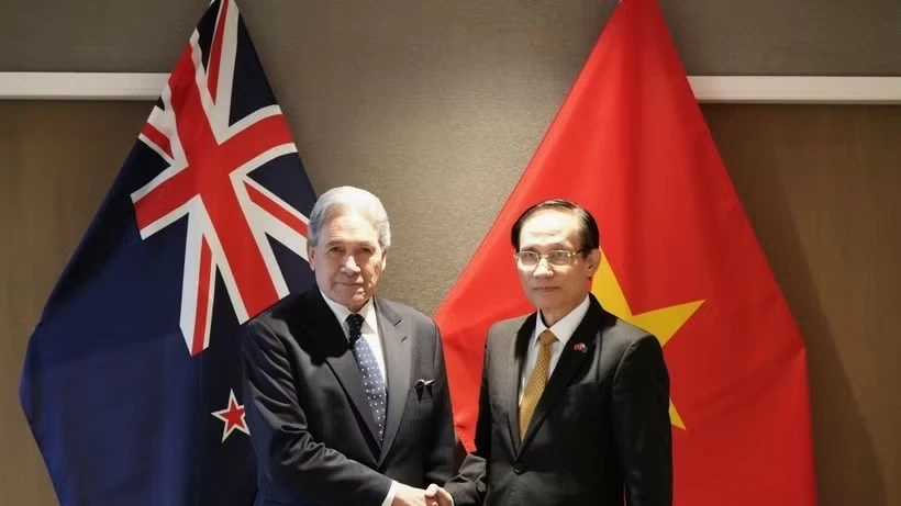 FM Le Hoai Trung and his Counterpart Winston Peters co-chair the 4th Vietnam–New Zealand Foreign Ministers’ Meeting in Auckland