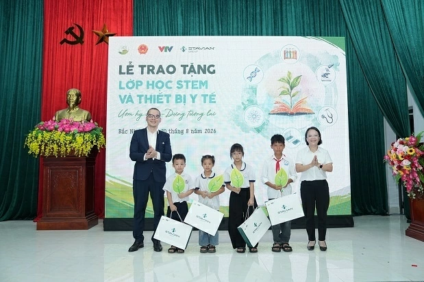 Tập đoàn Stavian triển khai Dự án Stavian Group launches the CSR project 'Nurturing hope – Building the future', donates STEM classroom and medical equipment in Bac Ninh province