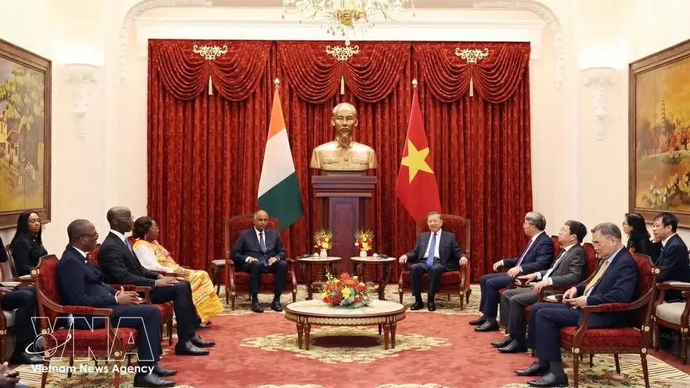 Party General Secretary, President To Lam welcomes NA President of Côte d’Ivoire Patrick Achi in Hanoi