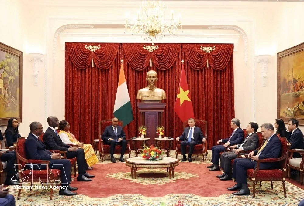 Party General Secretary, President To Lam welcomes NA President of Côte d’Ivoire