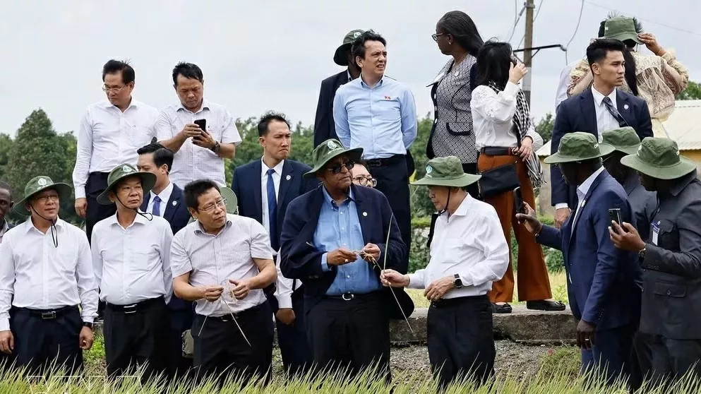 Vietnamese, Ivorian National Assembly Presidents explore agricultural development models in Can Tho