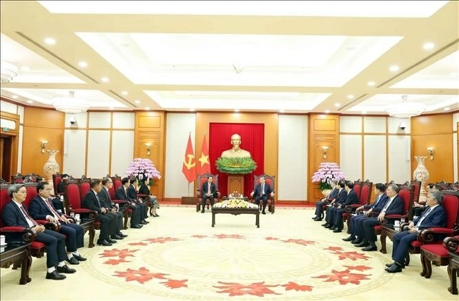 General Secretary, President To Lam: Vietnam gives highest priority to strengthening relations with Laos