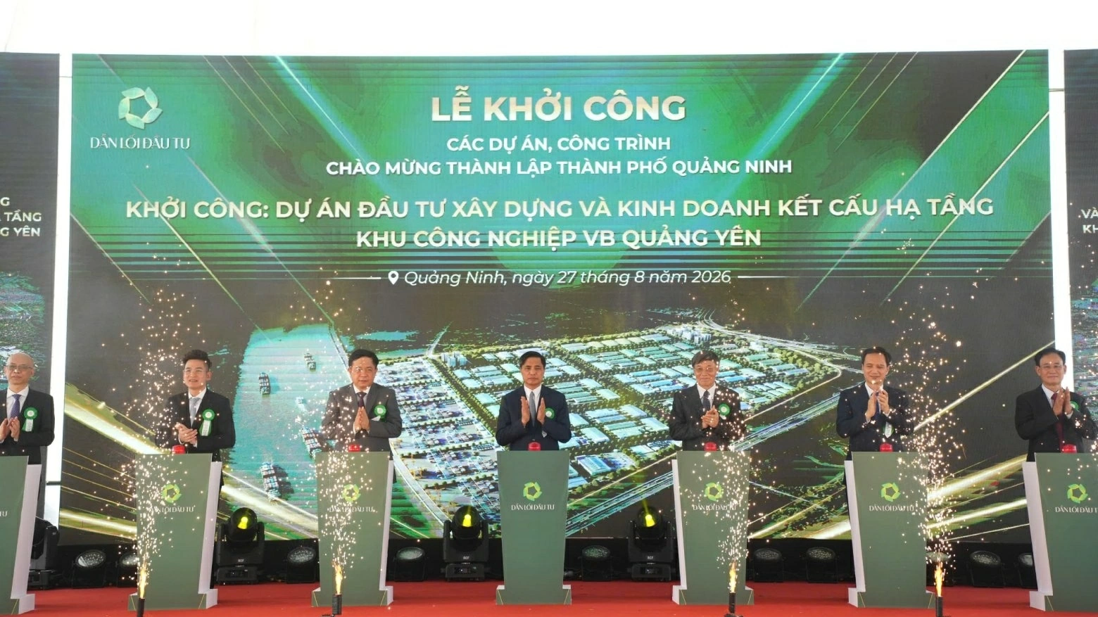 Quang Ninh: Groundbreaking of VB Quang Yen Industrial Park spanning nearly 408 hectares, with an investment of 3,740 billion VND