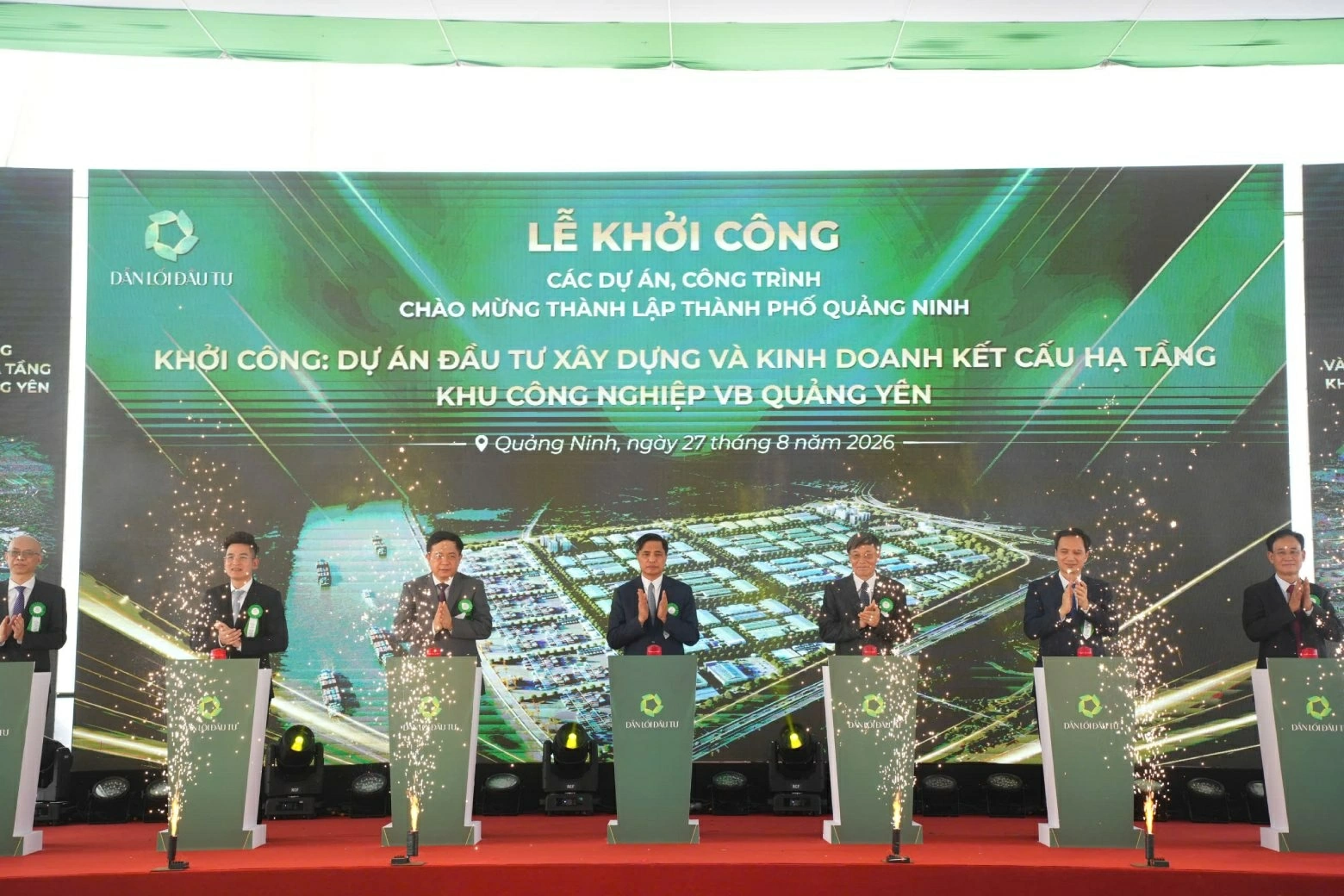 Quang Ninh: Groundbreaking of VB Quang Yen Industrial Park spanning nearly 408 hectares, with an investment of 3,740 billion VND