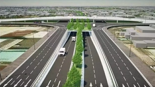 Perspective rendering of the expanded National Highway 13, including an underpass at the Binh Loi intersection (Photo: Ho Chi Minh City Department of Construction) Perspective rendering of the expanded National Highway 13, including an underpass at the Binh Loi intersection (Photo: Ho Chi Minh City Department of Construction)