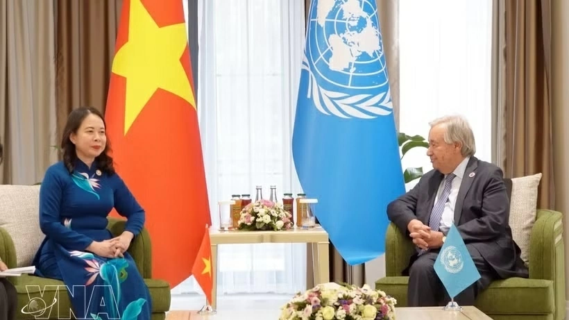Vice President Vo Thi Anh Xuan meets UN Secretary-General, CICA, Togo leaders in Bishkek