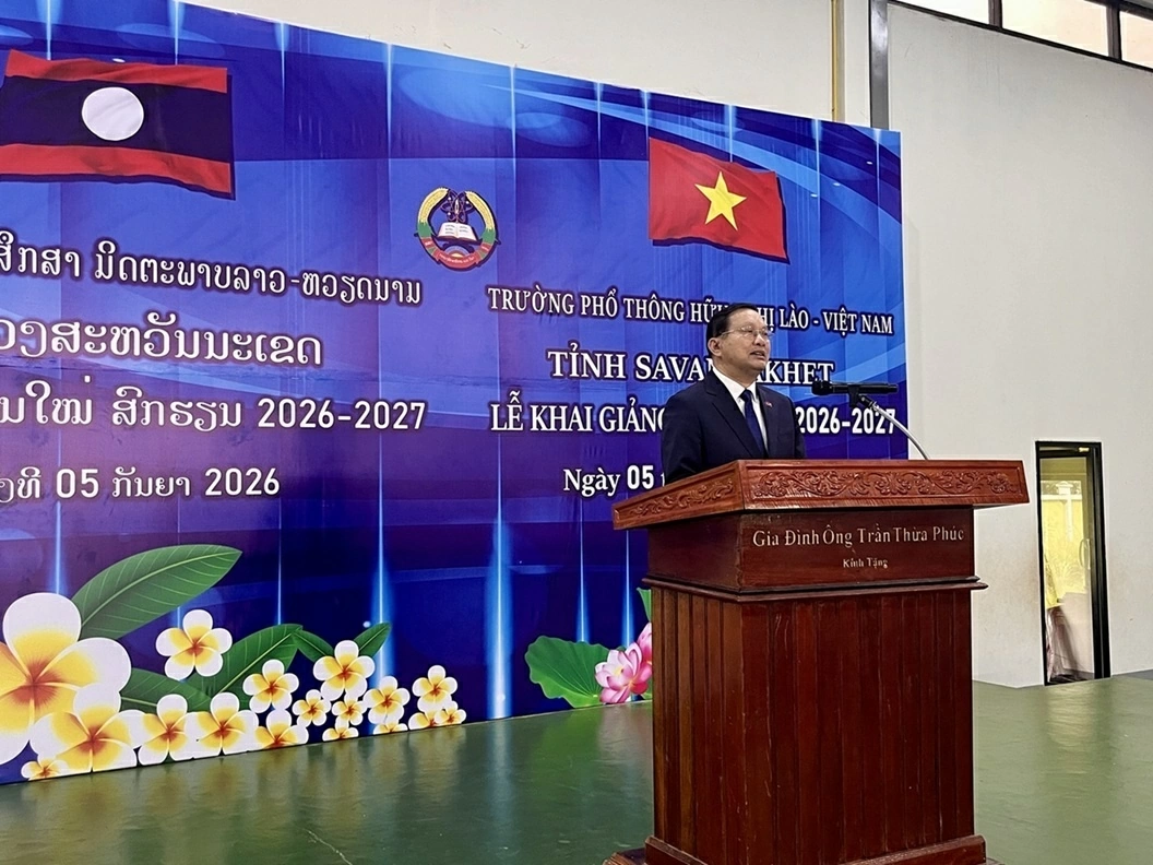 Vietnamese Consul General in Savannakhet attends Opening Ceremony of 2026–2027 Academic Year at Laos-Vietnam Friendship School