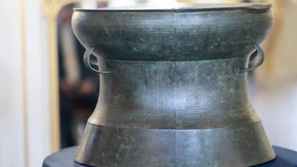 France returns over 2,000-year-old Dong Son Bronze Drum to Vietnam