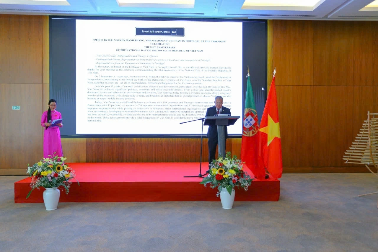 Reception celebrating the 81st Anniversary of Vietnam's National Day in Portugal