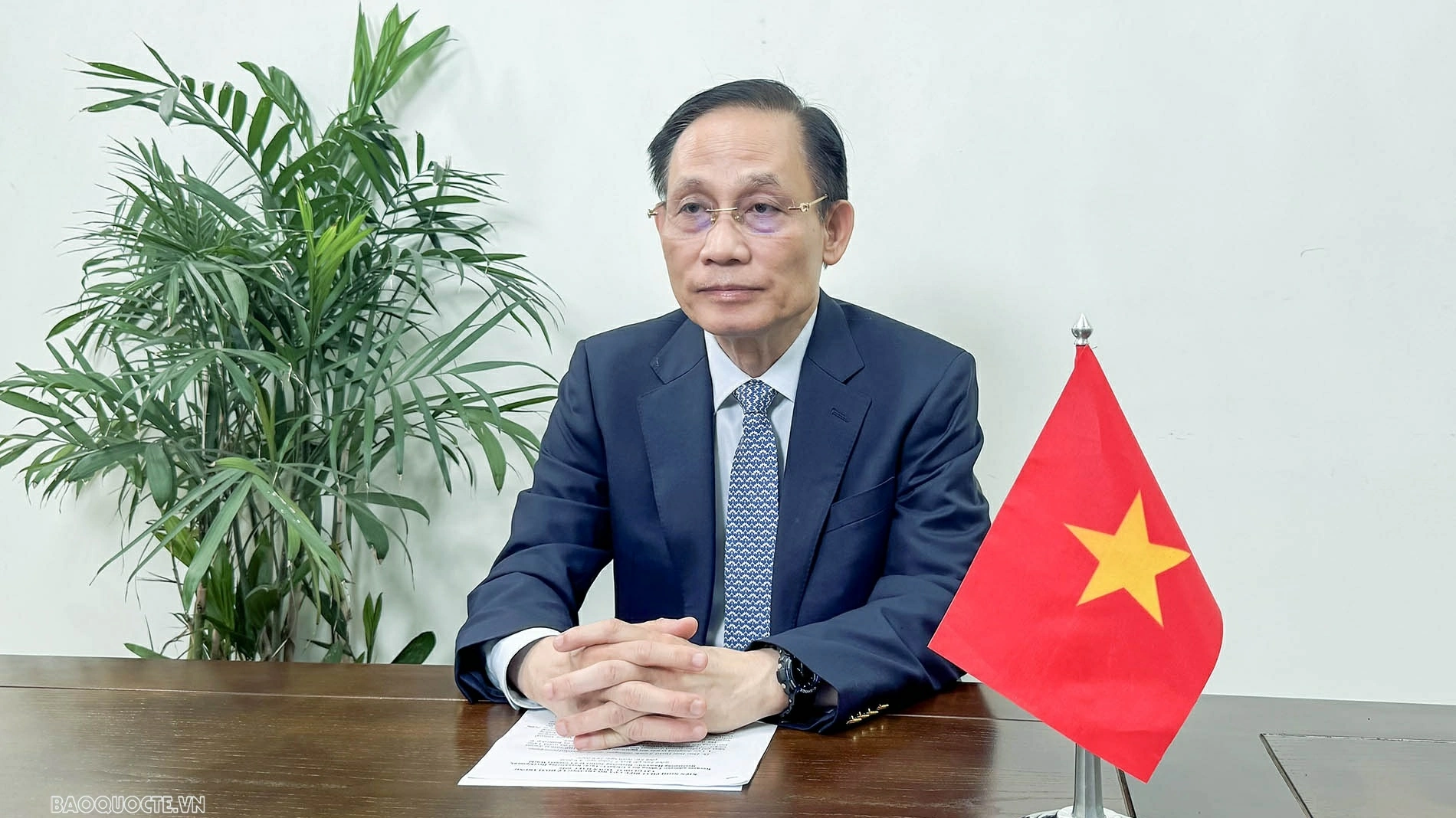 Foreign Minister Le Hoai Trung speaks at Global Town Hall 2026