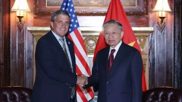 General Secretary, President To Lam receives USTDA Acting Director Thomas R. Hardy, calls for USTDA support for strategic projects