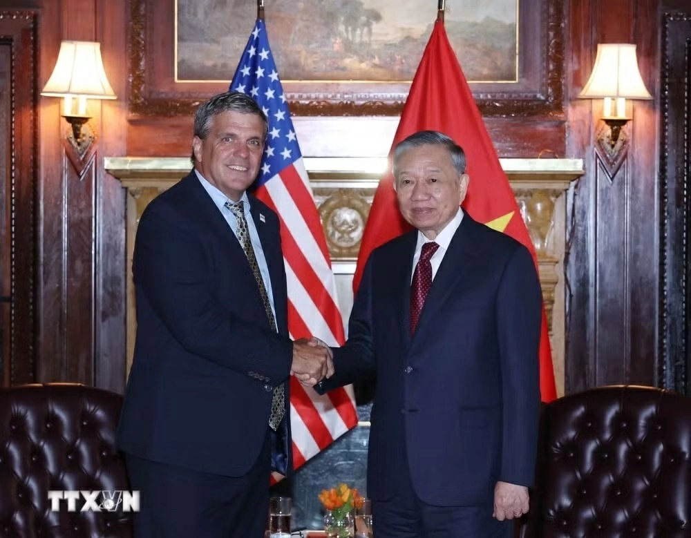 General Secretary, President To Lam receives USTDA Acting Director Thomas R. Hardy,    calls for its support in strategic projects