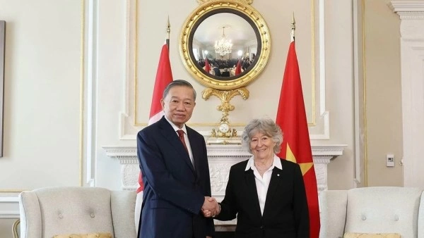 Governor General of Canada hosts welcome ceremony for General Secretary, President To Lam in Ottawa