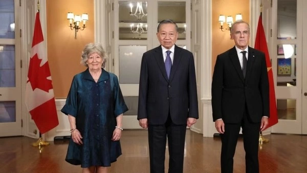 Governor General of Canada Louise Arbour hosts banquet for General Secretary, President To Lam in Ottawa