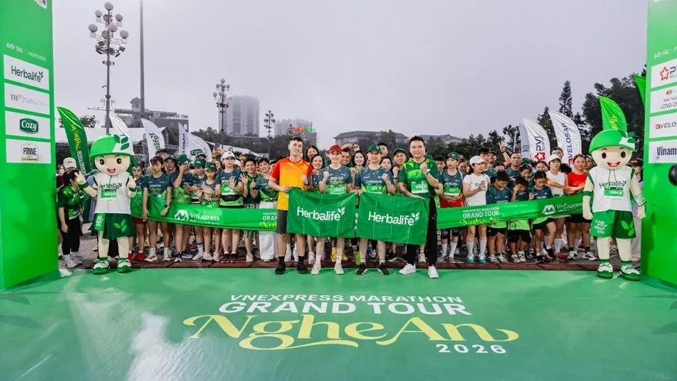Herbalife Vietnam continues collaboration with VnExpress to promote Healthy Lifestyles for VnExpress Marathon Grand Tour Nghe An 2026