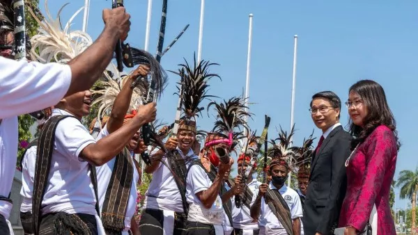 Ambassador Pham Binh Dam presents Credentials to Timor-Leste President José Ramos-Horta