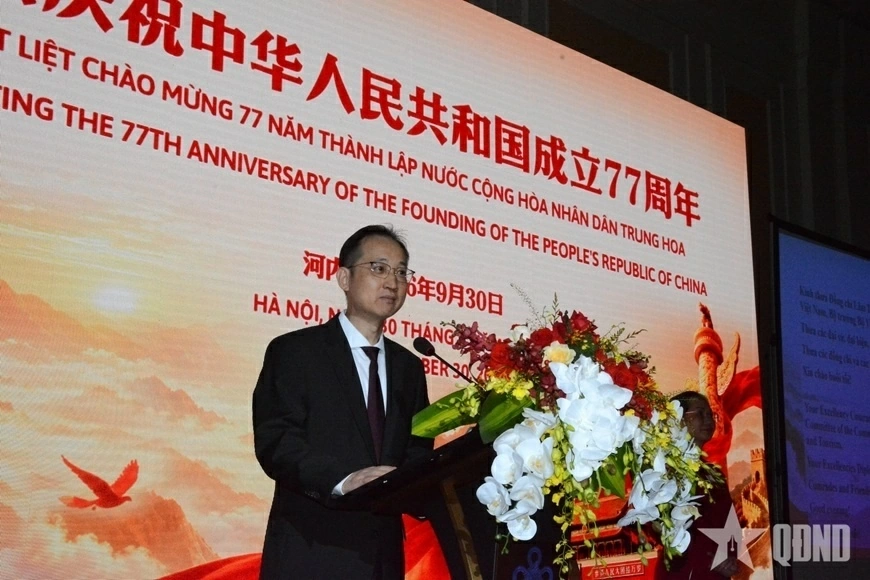 Reception celebrates 77th founding anniversary of China in Hanoi