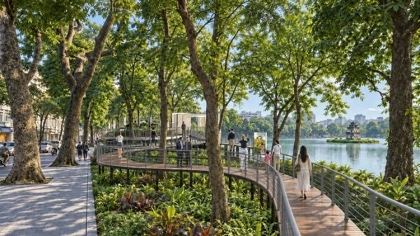 Introducing the 'Dai lua ky uc' art space by Hoan Kiem Lake to locals and visitors