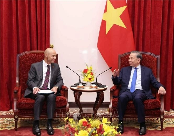 General Secretary, President To Lam receives Ambassadors to present Credentials