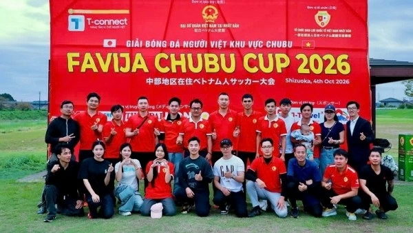 Sân bóng kết nối người Việt và người dân địa phương tại Chubu, Nhật Bản