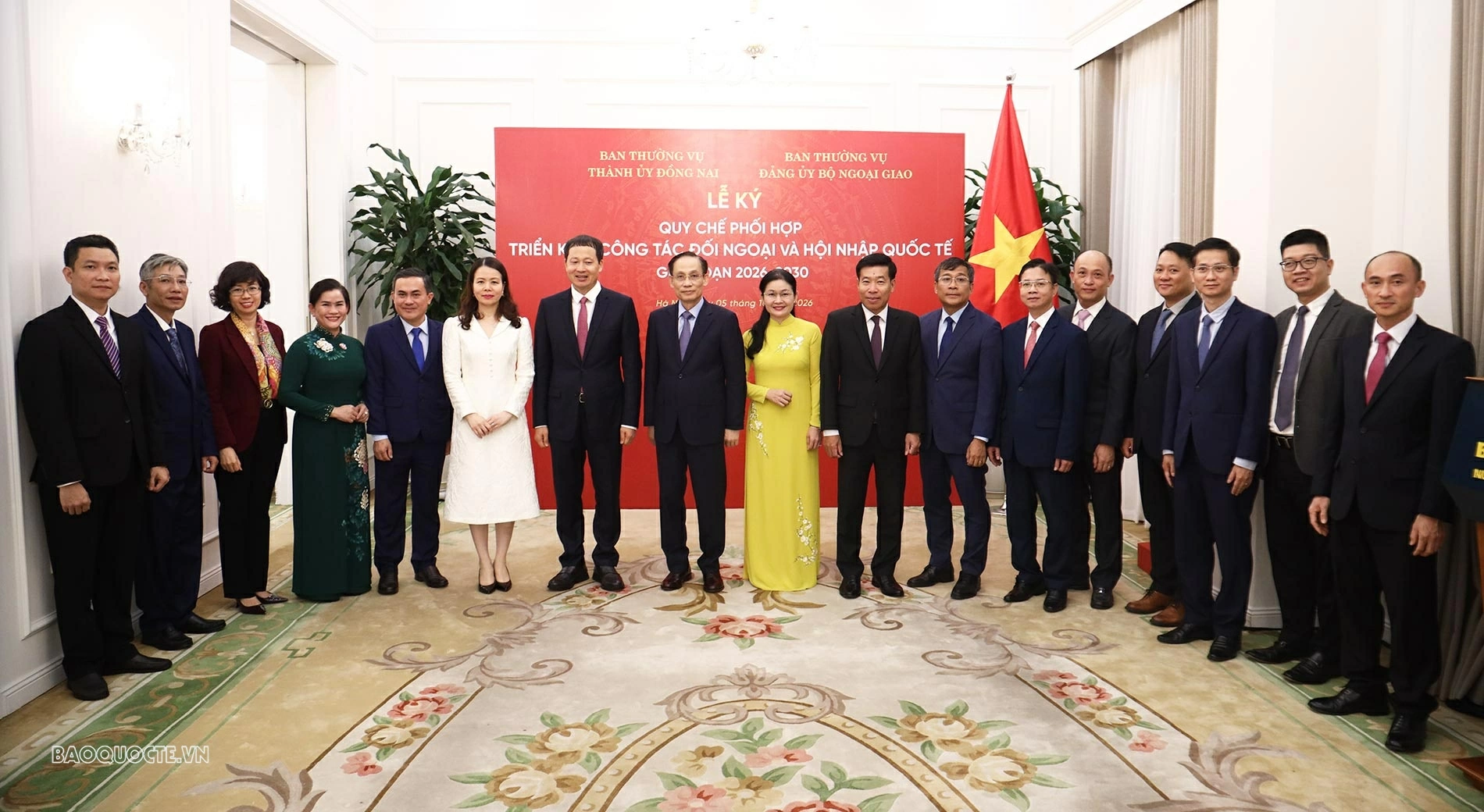 MOFA and Dong Nai City sign Coordination Regulation on foreign affairs and international integration for 2026-2030