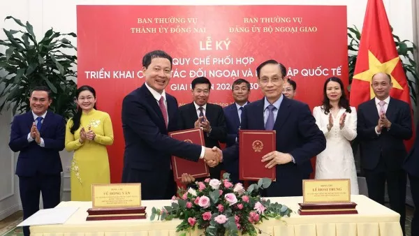 MOFA and Dong Nai City sign Coordination Regulation on foreign affairs and international integration for 2026-2030
