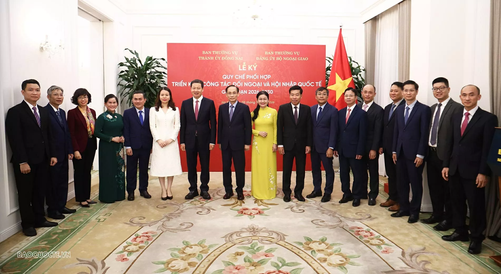 MOFA and Dong Nai City sign Coordination Regulation on foreign affairs and international integration for 2026-2030