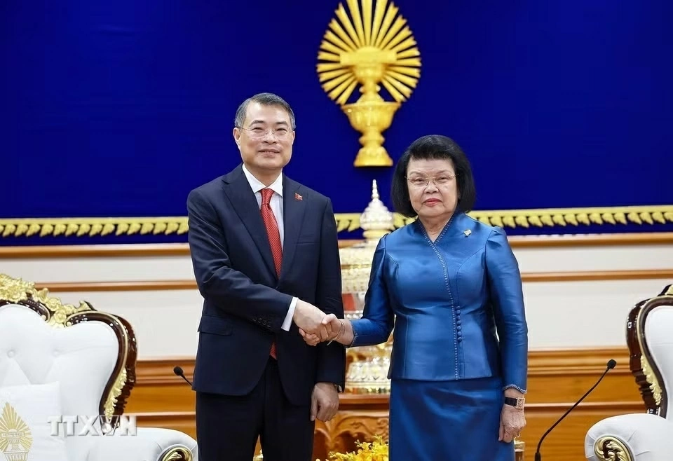 Prime Minister Le Minh Hung meets Cambodian National Assembly President Prime Minister Le Minh Hung meets Cambodian National Assembly President