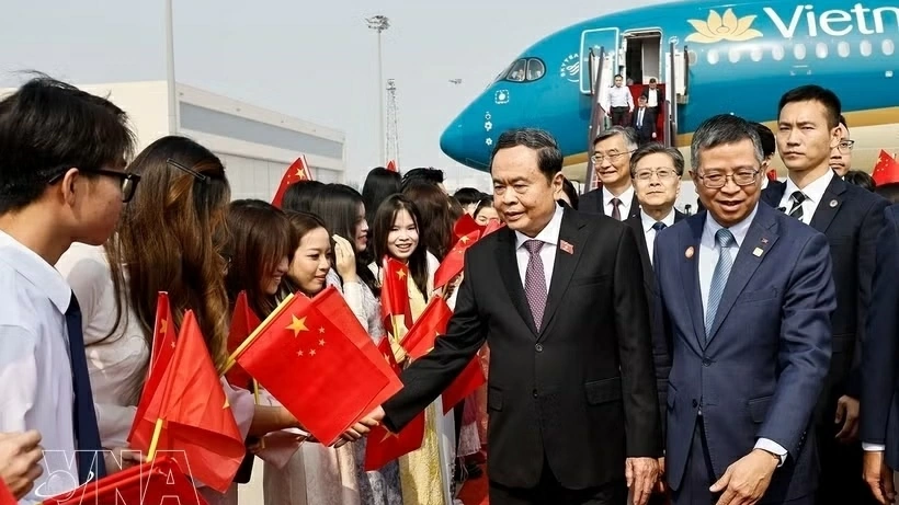 NA President Tran Thanh Man arrives in Beijing, beginning official visit to China