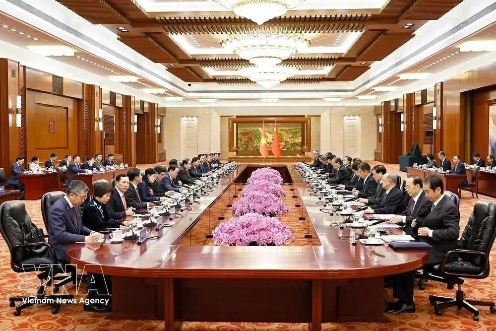 NA President Tran Thanh Man holds talks with NPC Chairman Zhao Leji to strengthen strategic trust, practical cooperation NA President Tran Thanh Man holds talks with NPC Chairman Zhao Leji to strengthen strategic trust, practical cooperation