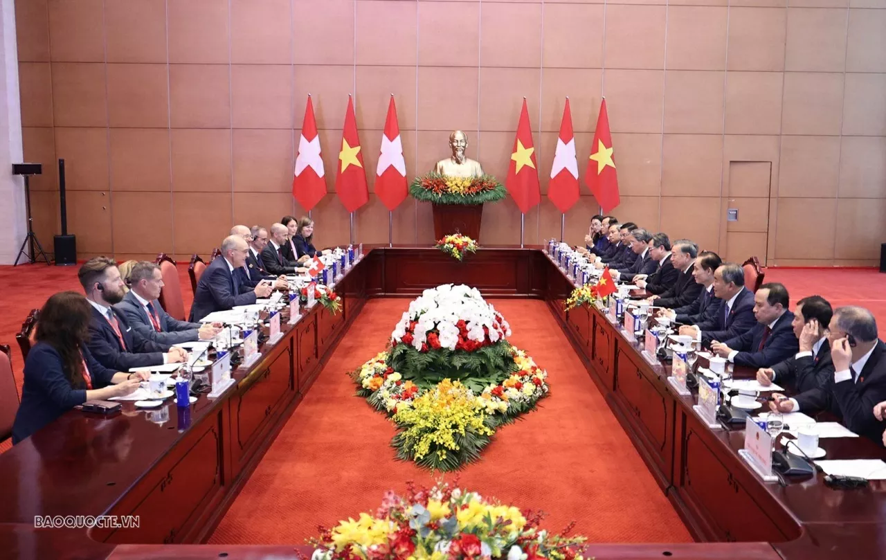 General Secretary, President To Lam held talks with Swiss President Guy Parmelin