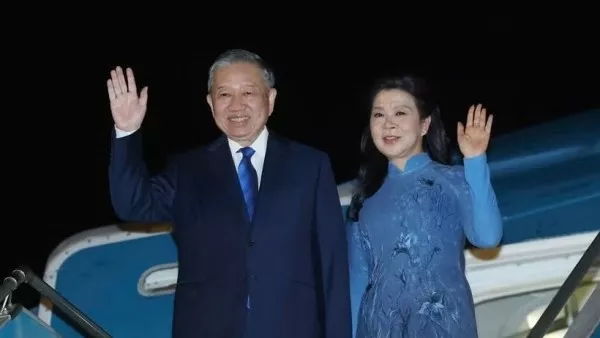 General Secretary, President To Lam and spouse depart for Denmark, European Union and Belgium