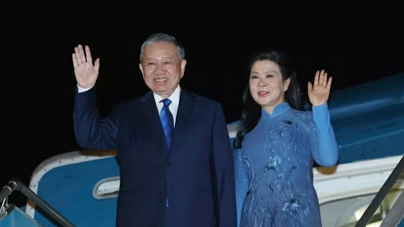 General Secretary, President To Lam and spouse depart for Denmark, European Union and Belgium
