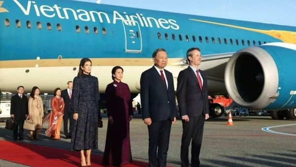 General Secretary, President To Lam arrives in Copenhagen, beginning State visit to Denmark