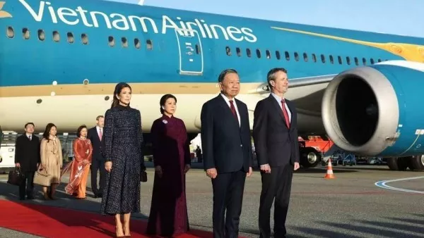 General Secretary, President To Lam arrives in Copenhagen, beginning State visit to Denmark