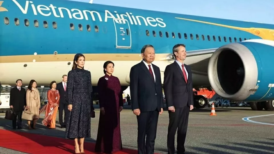 General Secretary, President To Lam arrives in Copenhagen, beginning State visit to Denmark