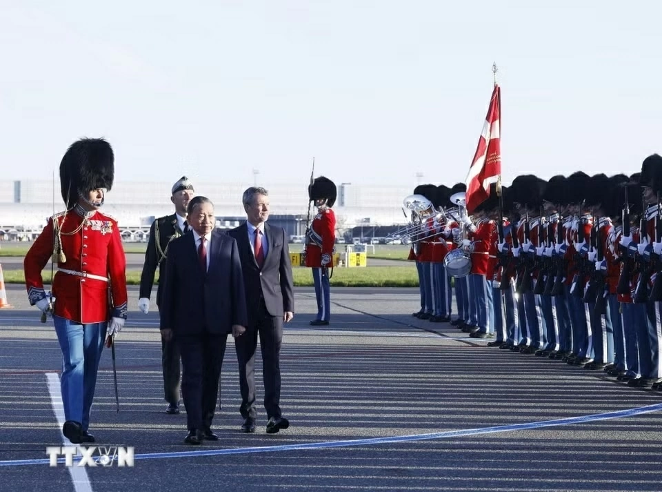 General Secretary, President To Lam arrives in Copenhagen, beginning State visit to Denmark