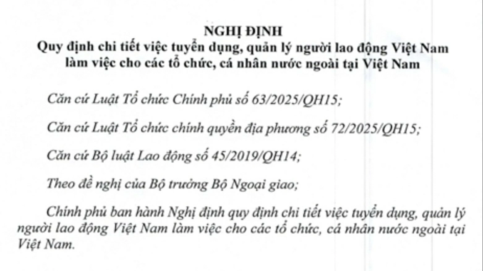 Service Department for Diplomatic Corps introduces new Decree on Vietnamese employees working for foreign organizations
