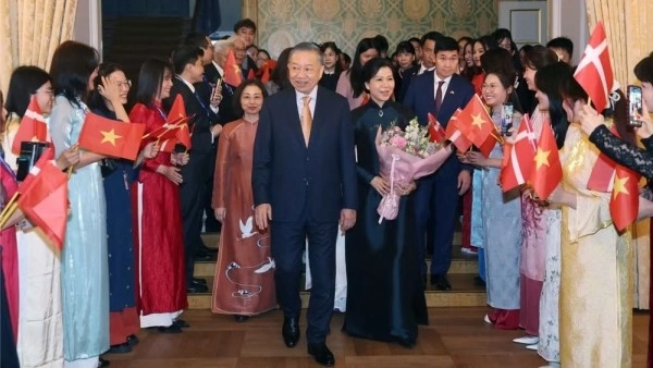General Secretary, President To Lam meets Embassy staff, Vietnamese communities in Denmark, Iceland, Southern Sweden