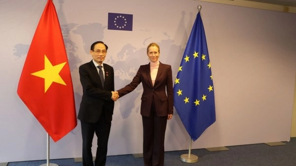 FM Le Hoai Trung, EU counterpart Kaja Kallas strengthen coordination in implementing Comprehensive Strategic Partnership