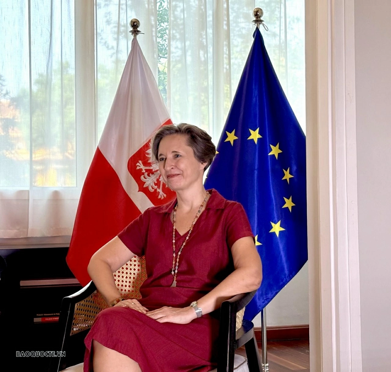 Đại sứ Ba Lan tại Việt Nam Joanna Skoczek. (Ảnh: Ngọc Anh)