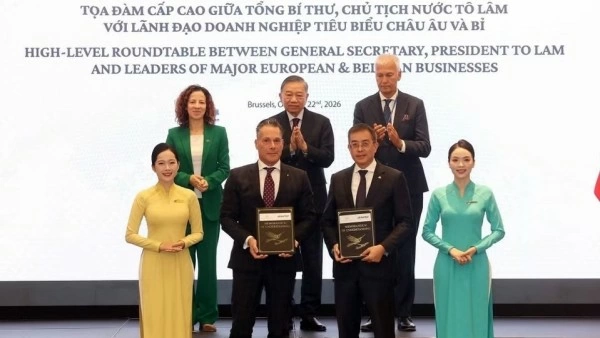 General Secretary, President To Lam attends high-level dialogue with leading European, Belgian businesses