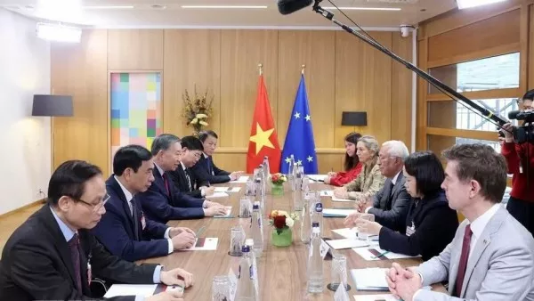 General Secretary, President To Lam holds talks with European Council President António Costa