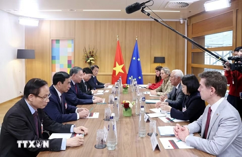 General Secretary, President To Lam holds talks with European Council President António Costa General Secretary, President To Lam holds talks with European Council President António Costa