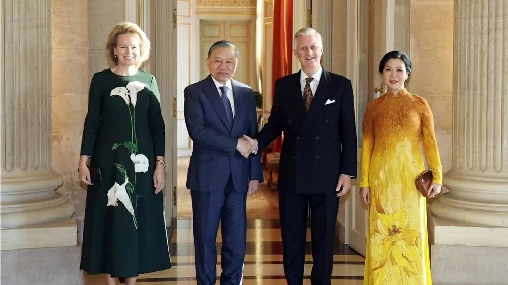 General Secretary, President To Lam meets with Belgian King and Queen