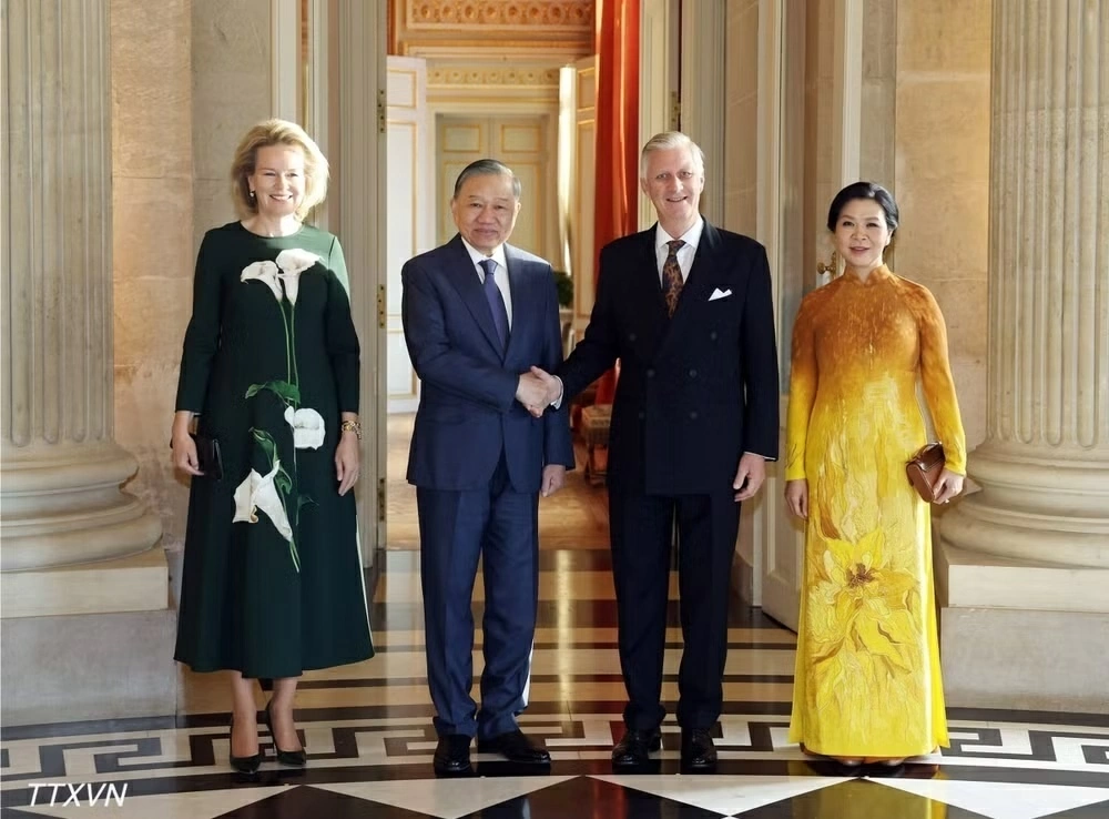 General Secretary, President To Lam meets with Belgian King and Queen