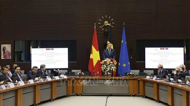 General Secretary, President To Lam's policy speech at Egmont Institute of Belgium