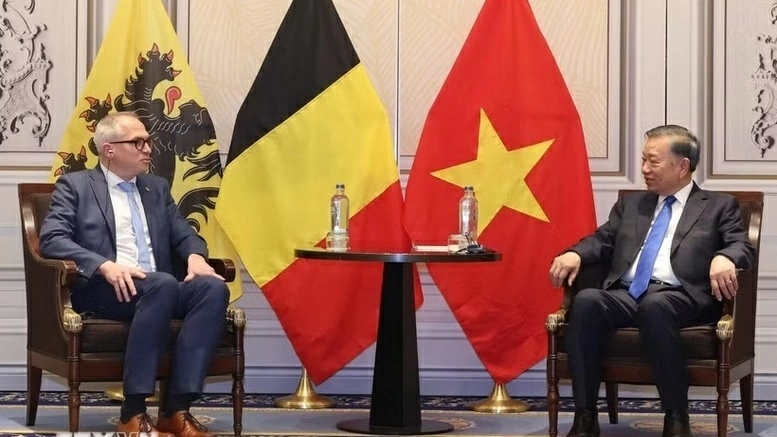 General Secretary, President To Lam receives Minister-President of Belgium's Flanders Matthias Diependaele