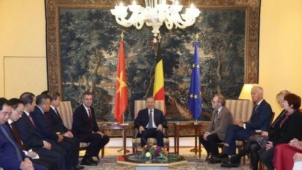 General Secretary, President To Lam meets with Belgian Senate Speaker, House President